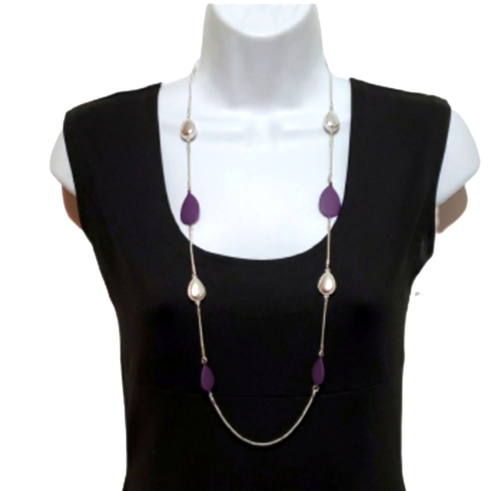 NWT Northern Reflections Tear Drop Shaped Long Necklace